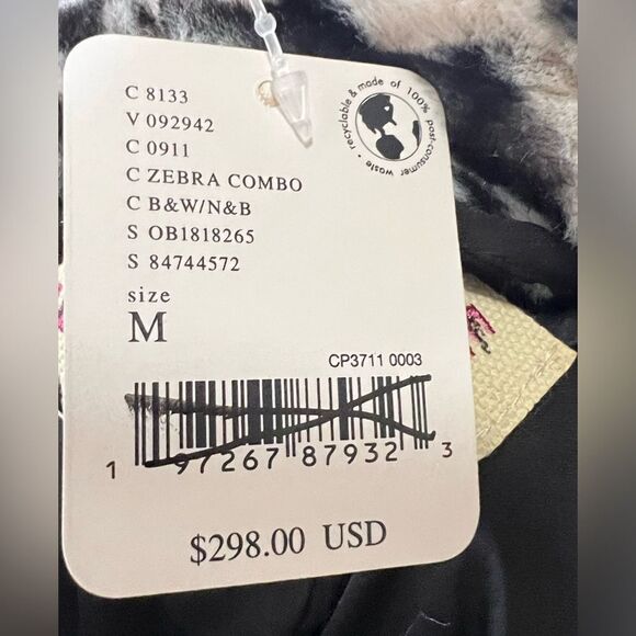 Free People Zebra Print Long Coat - Picture 7 of 9